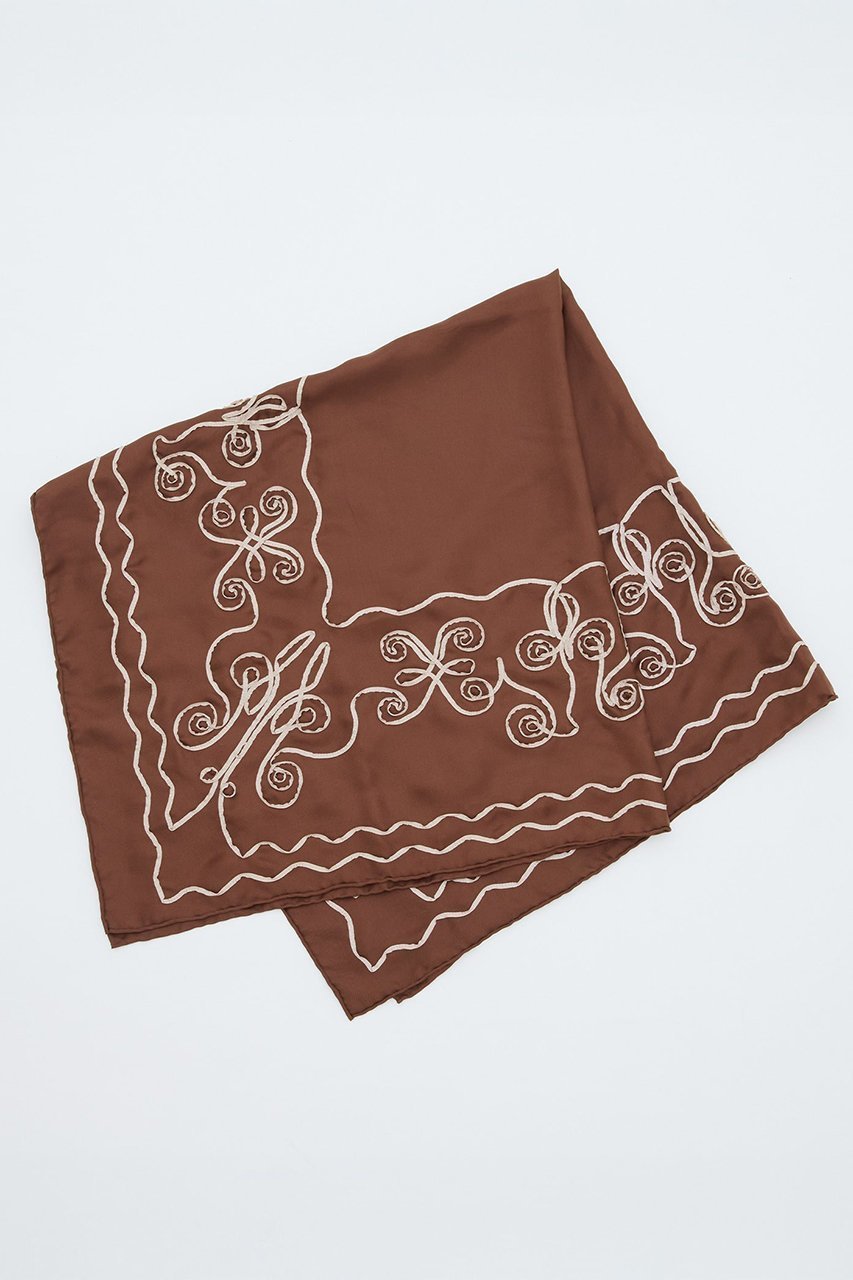 【マルティニーク/martinique】の【ASAUCE MELER】テープエンブロイダリースカーフii 人気、トレンドファッション・服の通販 founy(ファニー) 　ファッション　Fashion　レディースファッション　Fashion for Women　ストール　Soft & Warm Scarves　マフラー・スヌード / 冬小物の定番　Scarves & Mufflers　春　Spring　シルク　Silk, 100% Silk　シンプル　Simple, Minimal　スカーフ　Scarf, Neckwear　ストール　Stole, Wrap　なめらか　Smooth, Silky Texture　マフラー　Scarf, Muffler　モダン　Modern, Contemporary　S/S・春夏　SS, Spring/Summer, Warm Season　夏　Summer　エレガント 上品　Elegant　2026年　2026　 other-1|ID: prp329100004817023 ipo3291000000034990085