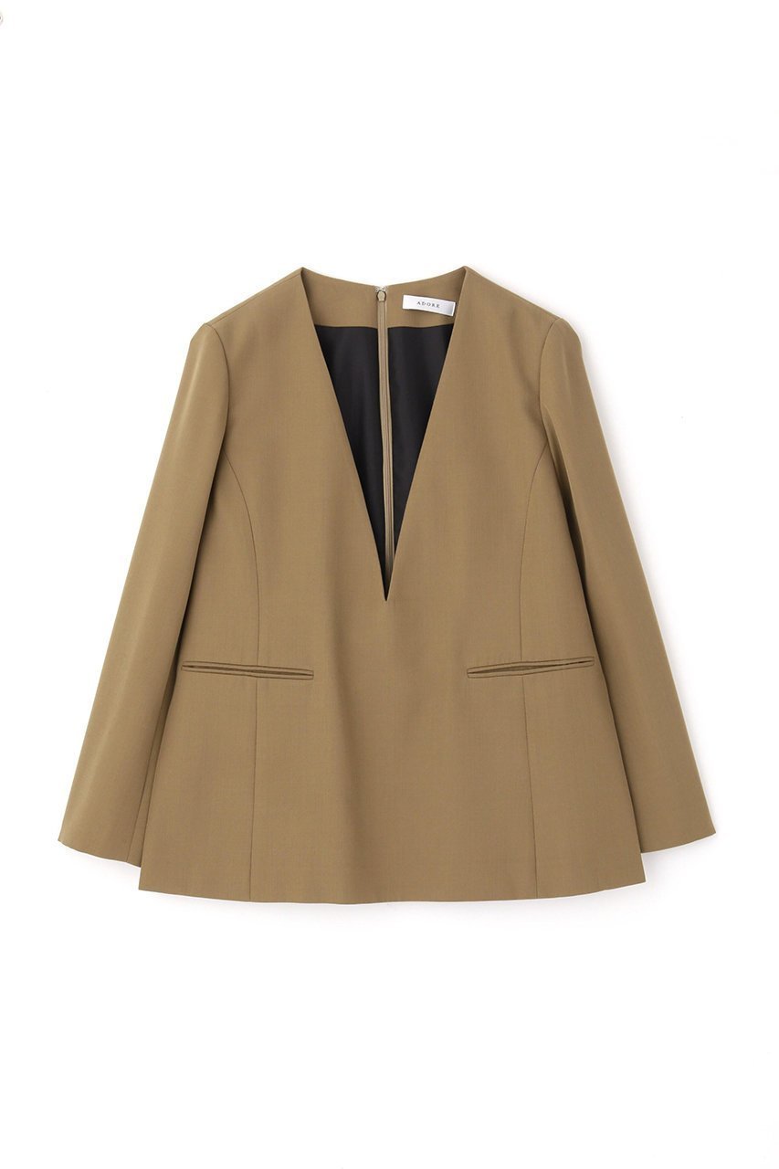 【アドーア/ADORE】のクリアツイルブラウス 人気、トレンドファッション・服の通販 founy(ファニー) 　ファッション　Fashion　レディースファッション　Fashion for Women　トップス・カットソー　Cut & Sew Tops　シャツ・ブラウス・オフィスカジュアル　Elegant Blouses & Button-Ups　おすすめ　Recommended / Our Picks　インナー　Innerwear　ジャケット　Jacket, Outerwear　スリーブ　Sleeve, Long Sleeve / Short Sleeve　セットアップ　Set-Up, Coordinated Outfit　マニッシュ　Mannish, Boyish　ロング　Long, Long-Length　再入荷　Restock / Back in Stock　other-2|ID: prp329100004817026 ipo3291000000034990619