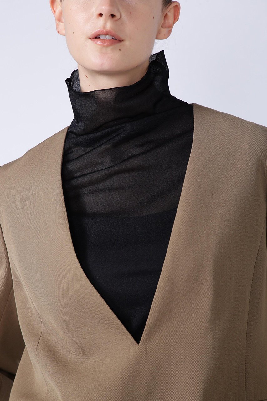 【アドーア/ADORE】のクリアツイルブラウス 人気、トレンドファッション・服の通販 founy(ファニー) 　ファッション　Fashion　レディースファッション　Fashion for Women　トップス・カットソー　Cut & Sew Tops　シャツ・ブラウス・オフィスカジュアル　Elegant Blouses & Button-Ups　おすすめ　Recommended / Our Picks　インナー　Innerwear　ジャケット　Jacket, Outerwear　スリーブ　Sleeve, Long Sleeve / Short Sleeve　セットアップ　Set-Up, Coordinated Outfit　マニッシュ　Mannish, Boyish　ロング　Long, Long-Length　再入荷　Restock / Back in Stock　other-6|ID: prp329100004817026 ipo3291000000034990623