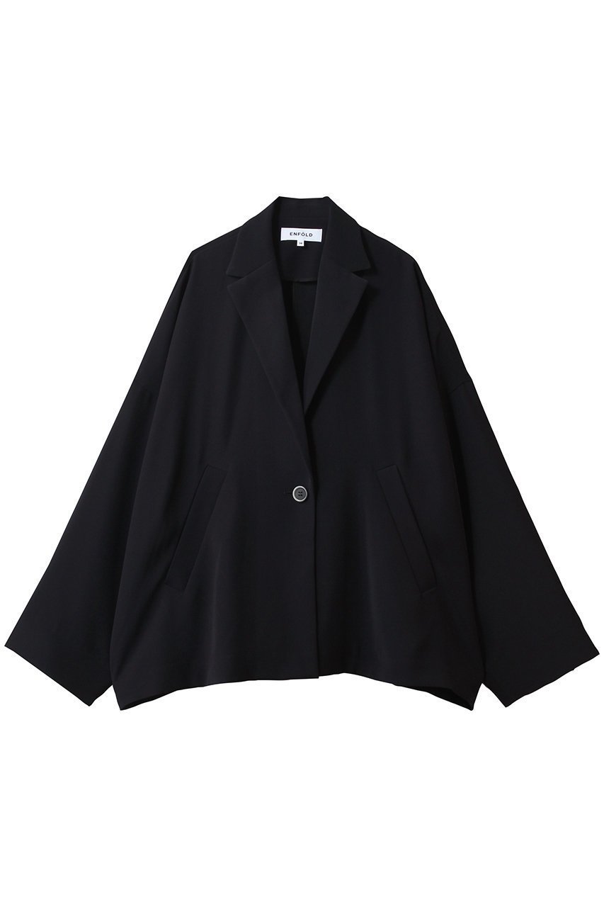 【エンフォルド/ENFOLD】のWIDE BOX TAILORED-JACKET インテリア・キッズ・メンズ・レディースファッション・服の通販 founy(ファニー) 　ファッション　Fashion　レディースファッション　Fashion for Women　アウター　Coat / Outerwear Collection　レディースジャケット・軽アウター　Jackets　2026年　2026　オケージョン　Occasion Wear　ジャケット　Jacket, Outerwear　リラックス　Relax, Relaxed Fit　ワイド　Wide, Wide Fit　夏　Summer　定番　Standard, Basic Item　春　Spring　S/S・春夏　SS, Spring/Summer, Warm Season　ダークネイビー|ID: prp329100004817040 ipo3291000000035808537