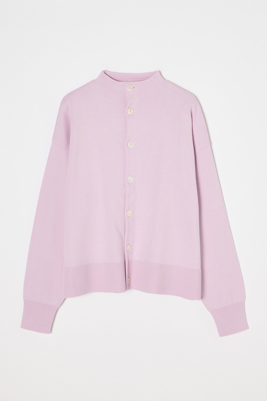 【ナゴンスタンス/nagonstans】のstand cardigan インテリア・キッズ・メンズ・レディースファッション・服の通販 founy(ファウニー) 　ファッション　Fashion　レディースファッション　Fashion for Women　トップス・カットソー　Cut & Sew Tops　ニット　Knit Tops & Sweaters　カーディガン・羽織り　Layered Style Cardigans　カーディガン　Cardigan, Knitwear　シンプル　Simple, Minimal　スタンド　Stand Collar, Upright Stand　バランス　Balance, Style Balance　ボトム　Bottoms, Lower Wear　リラックス　Relax, Relaxed Fit　ルーズ　Loose, Oversized　Lilac|ID: prp329100004817041 ipo3291000000036805434