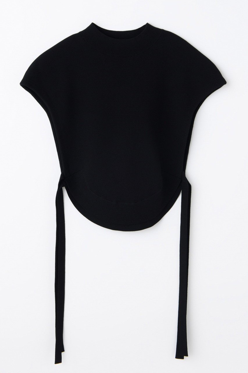 【エンフォルド/ENFOLD】の【1/2 12:00販売開始】ROUND VEST インテリア・キッズ・メンズ・レディースファッション・服の通販 founy(ファニー) 　ファッション　Fashion　レディースファッション　Fashion for Women　トップス・カットソー　Cut & Sew Tops　ニット　Knit Tops & Sweaters　ベスト&ジレ / 重ね着スタイル　Vests & Gilets　カジュアルプルオーバー・ニットトップス　Pullovers & Knit Tops / Casual Pullovers　ストレッチ　Stretch, Stretchy Fabric　ハイネック　High Neck, Mock Neck　フィット　Fit, Slim Fit　ベスト　Vest, Waistcoat　マフラー　Scarf, Muffler　ラウンド　Round, Round Neck　エレガント 上品　Elegant　新作・新入荷　New Arrivals / New In　ブラック|ID: prp329100004817042 ipo3291000000034991043