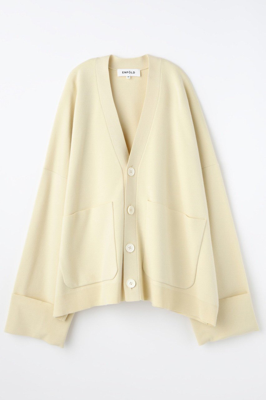 【エンフォルド/ENFOLD】の【1/2 12:00販売開始】BOX WIDE-CARDIGAN インテリア・キッズ・メンズ・レディースファッション・服の通販 founy(ファニー) 　ファッション　Fashion　レディースファッション　Fashion for Women　トップス・カットソー　Cut & Sew Tops　ニット　Knit Tops & Sweaters　カーディガン・羽織り　Layered Style Cardigans　おすすめ　Recommended / Our Picks　カーディガン　Cardigan, Knitwear　ストレッチ　Stretch, Stretchy Fabric　バランス　Balance, Style Balance　フィット　Fit, Slim Fit　フォーマル　Formal, Dressy　ポケット　Pocket, Pocket Detail　ルーズ　Loose, Oversized　ワイド　Wide, Wide Fit　新作・新入荷　New Arrivals / New In　ベージュ|ID: prp329100004817043 ipo3291000000034991049