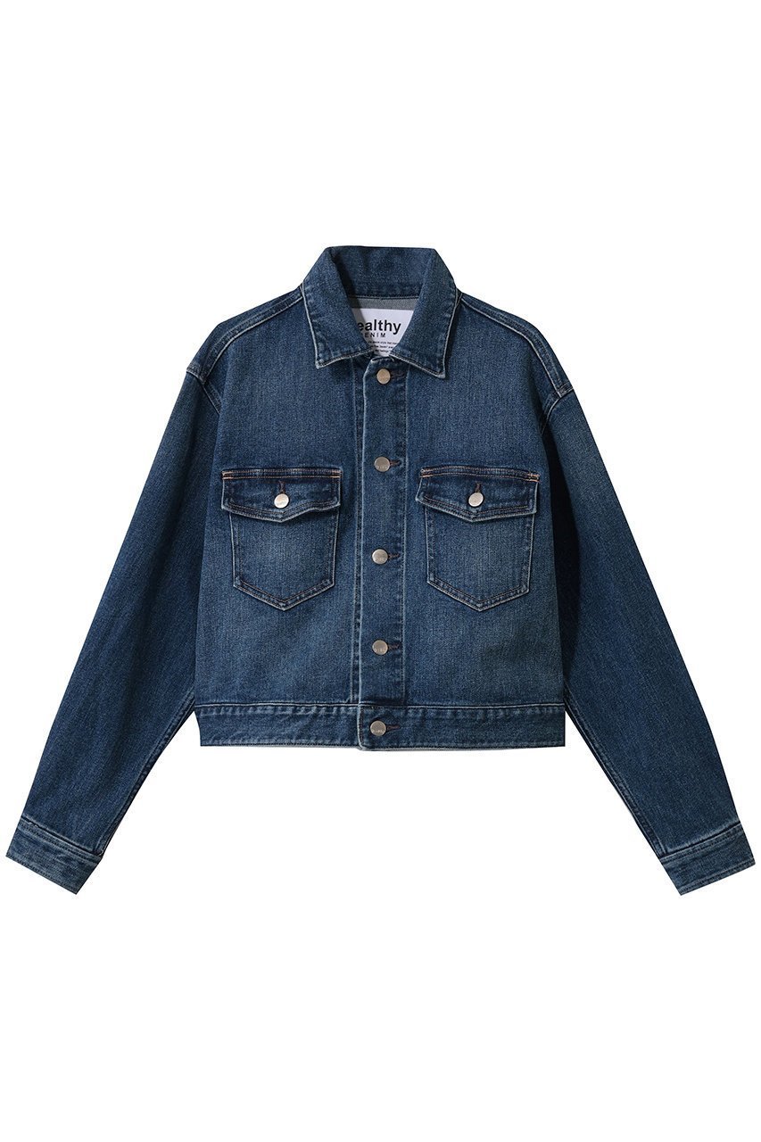 【ヘルシーデニム/Healthy Denim】のDates ビッグデニムジャケット インテリア・キッズ・メンズ・レディースファッション・服の通販 founy(ファウニー) 　ファッション　Fashion　レディースファッション　Fashion for Women　アウター　Coat / Outerwear Collection　レディースジャケット・軽アウター　Jackets　デニムジャケット / カジュアルアウター　Denim Jackets　おすすめ　Recommended / Our Picks　ショート　Short, Short Length　ジャケット　Jacket, Outerwear　デニム　Denim, Jeans Material　バランス　Balance, Style Balance　ビッグ　Big, Oversized　ポケット　Pocket, Pocket Detail　ミックス　Mix, Mixed Style　ワイド　Wide, Wide Fit　人気　Popular, Best Seller　Mid Used|ID: prp329100004817985 ipo3291000000036641818