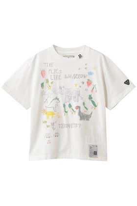 【メゾン ミハラヤスヒロ/Maison MIHARA YASUHIRO】 【Maison MIHARA YASUHIRO】KIDS DOODLE Tシャツ人気、トレンドファッション・服の通販 founy(ファニー) ファッション Fashion レディースファッション Fashion for Women トップス・カットソー Cut & Sew Tops シャツ・ブラウス・オフィスカジュアル Elegant Blouses & Button-Ups ロングTシャツ・Tシャツ Longline T-Shirts & Tees カットソー・ベーシックTシャツ Cut-and-Sewn Tops / Stretch Tees & Basics 2026年 2026 インナー Innerwear ショート Short, Short Length スリーブ Sleeve, Long Sleeve / Short Sleeve ダメージ Distressed, Destroyed 夏 Summer 春 Spring S/S・春夏 SS, Spring/Summer, Warm Season |ID:prp329100004817988