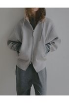 【エトレトウキョウ/ETRE TOKYO】のダブルフェイスオーバーサイズニットパーカー ライトグレー|ID:prp329100004817990