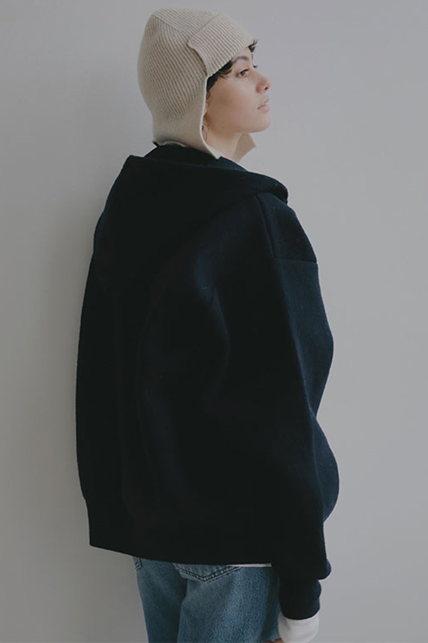 【エトレトウキョウ/ETRE TOKYO】のダブルフェイスオーバーサイズニットパーカー 人気、トレンドファッション・服の通販 founy(ファニー) 　ファッション　Fashion　レディースファッション　Fashion for Women　トップス・カットソー　Cut & Sew Tops　ニット　Knit Tops & Sweaters　レディースパーカー・カジュアルフーディー　Casual Hoodies & Sweatshirts　ダブル　Double, Double-Breasted　バランス　Balance, Style Balance　パーカー　Hoodie, Parka　フェイス　Face, Facial Design　other-2|ID: prp329100004817990 ipo3291000000035773866