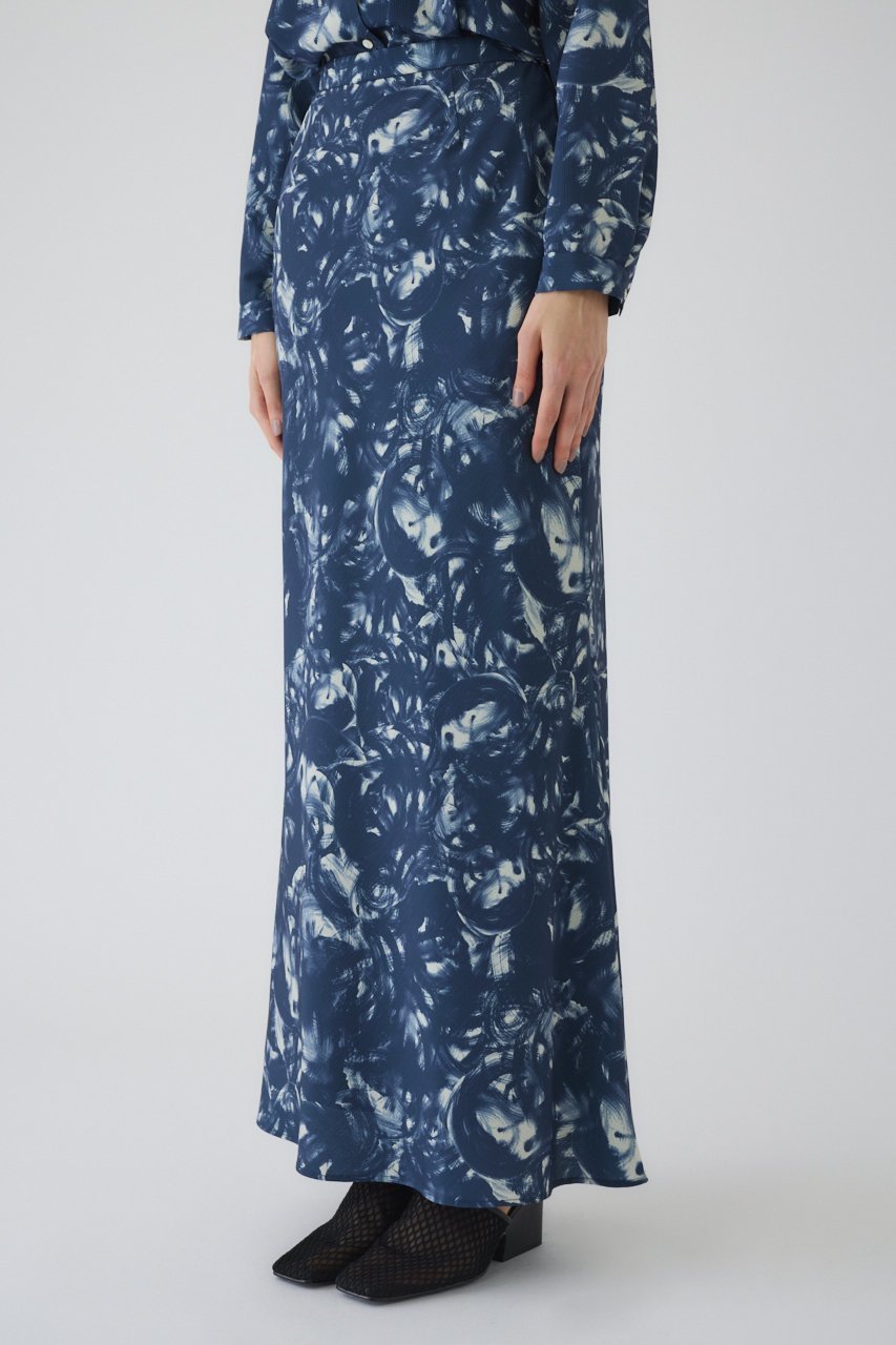【リムアーク/RIM.ARK】の【1/1 10:00販売開始】Air turbulence painting skirt/スカート 人気、トレンドファッション・服の通販 founy(ファニー) 　ファッション　Fashion　レディースファッション　Fashion for Women　スカート　Skirts　ロングスカート　Long Skirts / Maxi & Midi Skirts　2026年　2026　セットアップ　Set-Up, Coordinated Outfit　ドレス　Dress, One-Piece　フィット　Fit, Slim Fit　プリント　Print, Printed Pattern　マーメイド　Mermaid, Fishtail Silhouette　ロング　Long, Long-Length　夏　Summer　春　Spring　S/S・春夏　SS, Spring/Summer, Warm Season　other-2|ID: prp329100004817994 ipo3291000000035002282