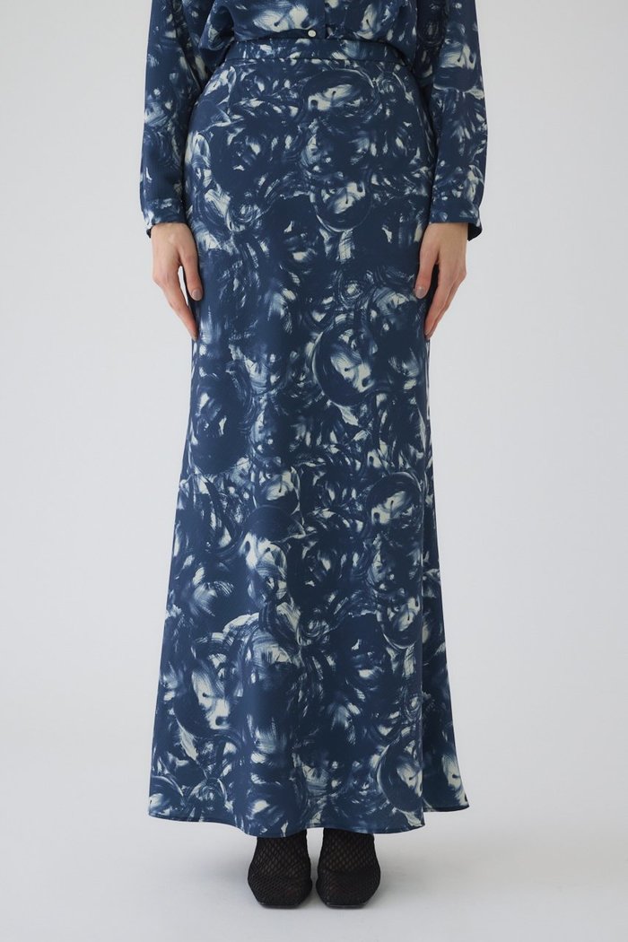 【リムアーク/RIM.ARK】のAir turbulence painting skirt/スカート インテリア・キッズ・メンズ・レディースファッション・服の通販 founy(ファニー) https://founy.com/ ファッション Fashion レディースファッション Fashion for Women スカート Skirts ロングスカート Long Skirts / Maxi & Midi Skirts 2026年 2026 セットアップ Set-Up, Coordinated Outfit ドレス Dress, One-Piece フィット Fit, Slim Fit プリント Print, Printed Pattern マーメイド Mermaid, Fishtail Silhouette ロング Long, Long-Length 夏 Summer 春 Spring S/S・春夏 SS, Spring/Summer, Warm Season |ID: prp329100004817994 ipo3291000000036005664