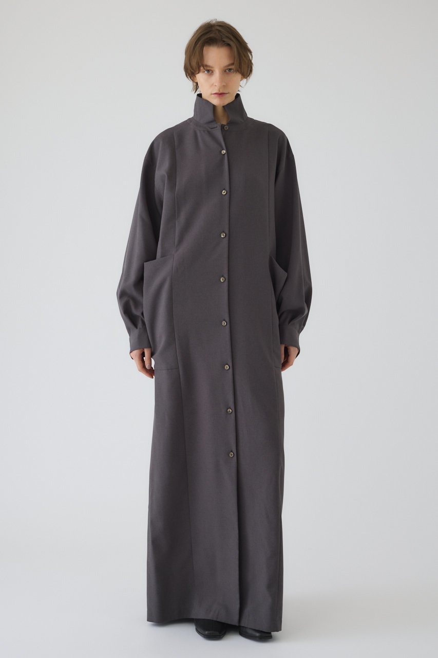 【リムアーク/RIM.ARK】の【1/1 10:00販売開始】Drape pocket dress/ドレス 人気、トレンドファッション・服の通販 founy(ファニー) 　ファッション　Fashion　レディースファッション　Fashion for Women　ワンピース　Dresses　フォーマル・パーティードレス・結婚式用ドレス　Elegant & Casual Dresses　チュニック　Tunic Tops & Dresses　春　Spring　スタンド　Stand Collar, Upright Stand　チュニック　Tunic, Long Top　ドレス　Dress, One-Piece　定番　Standard, Basic Item　マキシ　Maxi, Full Length　ロング　Long, Long-Length　S/S・春夏　SS, Spring/Summer, Warm Season　夏　Summer　2026年　2026　 other-1|ID: prp329100004817995 ipo3291000000035002293