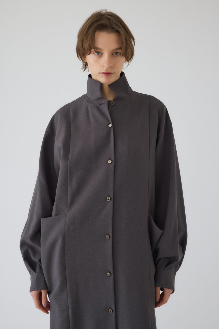 【リムアーク/RIM.ARK】のDrape pocket dress/ドレス 人気、トレンドファッション・服の通販 founy(ファニー) 　ファッション　Fashion　レディースファッション　Fashion for Women　ワンピース　Dresses　フォーマル・パーティードレス・結婚式用ドレス　Elegant & Casual Dresses　チュニック　Tunic Tops & Dresses　春　Spring　スタンド　Stand Collar, Upright Stand　チュニック　Tunic, Long Top　ドレス　Dress, One-Piece　定番　Standard, Basic Item　マキシ　Maxi, Full Length　ロング　Long, Long-Length　S/S・春夏　SS, Spring/Summer, Warm Season　夏　Summer　2026年　2026　other-5|ID: prp329100004817995 ipo3291000000035773878