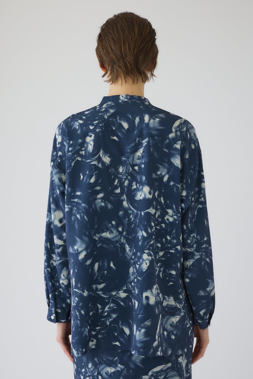 【リムアーク/RIM.ARK】のAir turbulence painting blouse/ブラウス 人気、トレンドファッション・服の通販 founy(ファニー) 　ファッション　Fashion　レディースファッション　Fashion for Women　トップス・カットソー　Cut & Sew Tops　シャツ・ブラウス・オフィスカジュアル　Elegant Blouses & Button-Ups　春　Spring　ジャケット　Jacket, Outerwear　スリーブ　Sleeve, Long Sleeve / Short Sleeve　セットアップ　Set-Up, Coordinated Outfit　ドレス　Dress, One-Piece　プリント　Print, Printed Pattern　ロング　Long, Long-Length　S/S・春夏　SS, Spring/Summer, Warm Season　おすすめ　Recommended / Our Picks　夏　Summer　2026年　2026　other-4|ID: prp329100004817998 ipo3291000000035773919