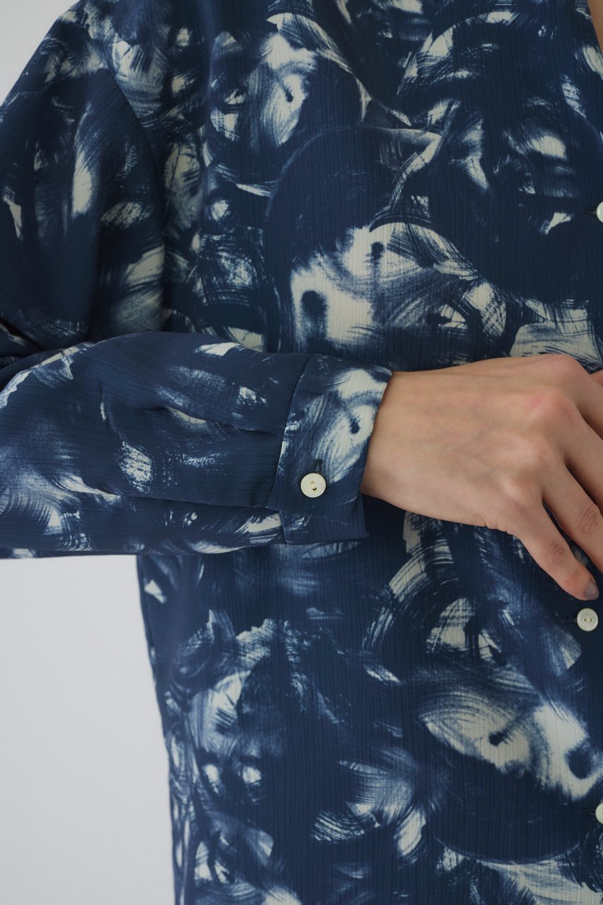 【リムアーク/RIM.ARK】のAir turbulence painting blouse/ブラウス 人気、トレンドファッション・服の通販 founy(ファニー) 　ファッション　Fashion　レディースファッション　Fashion for Women　トップス・カットソー　Cut & Sew Tops　シャツ・ブラウス・オフィスカジュアル　Elegant Blouses & Button-Ups　春　Spring　ジャケット　Jacket, Outerwear　スリーブ　Sleeve, Long Sleeve / Short Sleeve　セットアップ　Set-Up, Coordinated Outfit　ドレス　Dress, One-Piece　プリント　Print, Printed Pattern　ロング　Long, Long-Length　S/S・春夏　SS, Spring/Summer, Warm Season　おすすめ　Recommended / Our Picks　夏　Summer　2026年　2026　other-8|ID: prp329100004817998 ipo3291000000035773925