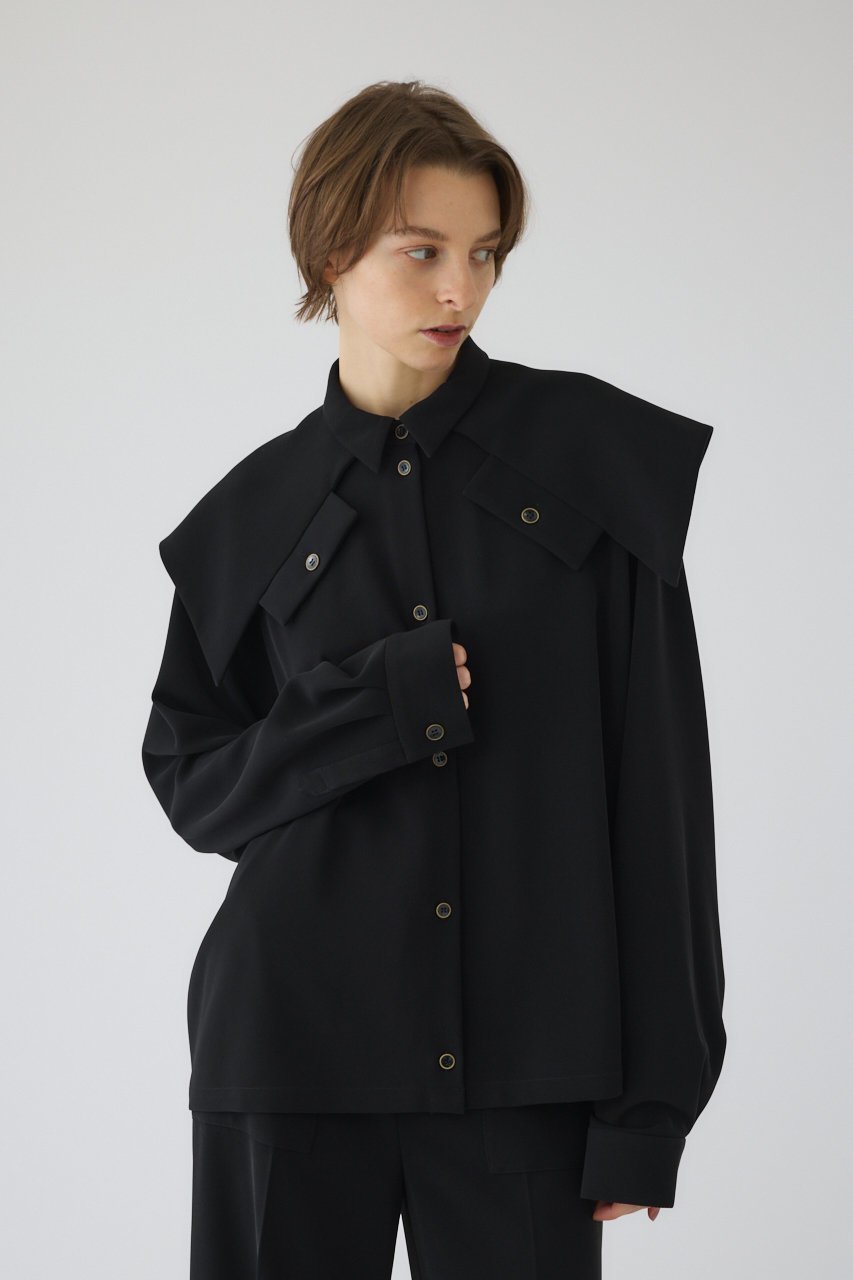 【リムアーク/RIM.ARK】のFlap design JK like SH/シャツ 人気、トレンドファッション・服の通販 founy(ファニー) 　ファッション　Fashion　レディースファッション　Fashion for Women　トップス・カットソー　Cut & Sew Tops　シャツ・ブラウス・オフィスカジュアル　Elegant Blouses & Button-Ups　春　Spring　ジャケット　Jacket, Outerwear　ストレッチ　Stretch, Stretchy Fabric　スリーブ　Sleeve, Long Sleeve / Short Sleeve　セットアップ　Set-Up, Coordinated Outfit　フラップ　Flap, Flap Pocket　フロント　Front, Front Design　マニッシュ　Mannish, Boyish　ロング　Long, Long-Length　S/S・春夏　SS, Spring/Summer, Warm Season　おすすめ　Recommended / Our Picks　夏　Summer　2026年　2026　other-5|ID: prp329100004817999 ipo3291000000035670337