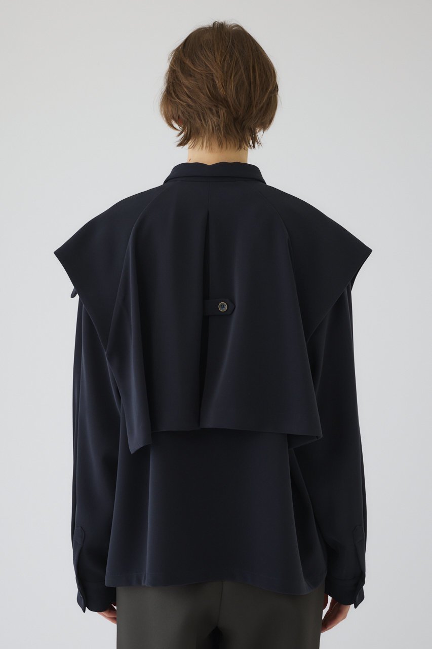 【リムアーク/RIM.ARK】のFlap design JK like SH/シャツ 人気、トレンドファッション・服の通販 founy(ファニー) 　ファッション　Fashion　レディースファッション　Fashion for Women　トップス・カットソー　Cut & Sew Tops　シャツ・ブラウス・オフィスカジュアル　Elegant Blouses & Button-Ups　おすすめ　Recommended / Our Picks　ジャケット　Jacket, Outerwear　ストレッチ　Stretch, Stretchy Fabric　スリーブ　Sleeve, Long Sleeve / Short Sleeve　セットアップ　Set-Up, Coordinated Outfit　フラップ　Flap, Flap Pocket　フロント　Front, Front Design　マニッシュ　Mannish, Boyish　ロング　Long, Long-Length　other-4|ID: prp329100004817999 ipo3291000000035777851