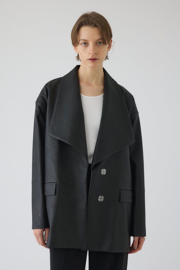 【リムアーク/RIM.ARK】のClassical leather like JK/ジャケット インテリア・キッズ・メンズ・レディースファッション・服の通販 founy(ファニー) https://founy.com/ ファッション Fashion レディースファッション Fashion for Women アウター Coat / Outerwear Collection レディースジャケット・軽アウター Jackets 2026年 2026 ショール Shawl, Wrap ジャケット Jacket, Outerwear ドレス Dress, One-Piece フェイクレザー Faux Leather, PU Leather フェミニン Feminine, Girly マニッシュ Mannish, Boyish リラックス Relax, Relaxed Fit 夏 Summer 春 Spring S/S・春夏 SS, Spring/Summer, Warm Season |ID: prp329100004818000 ipo3291000000035773928