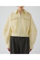 【リムアーク/RIM.ARK】の【1/1 10:00販売開始】Sponge fabric bomber blouson/ブルゾン ライトイエロー|ID:prp329100004818001