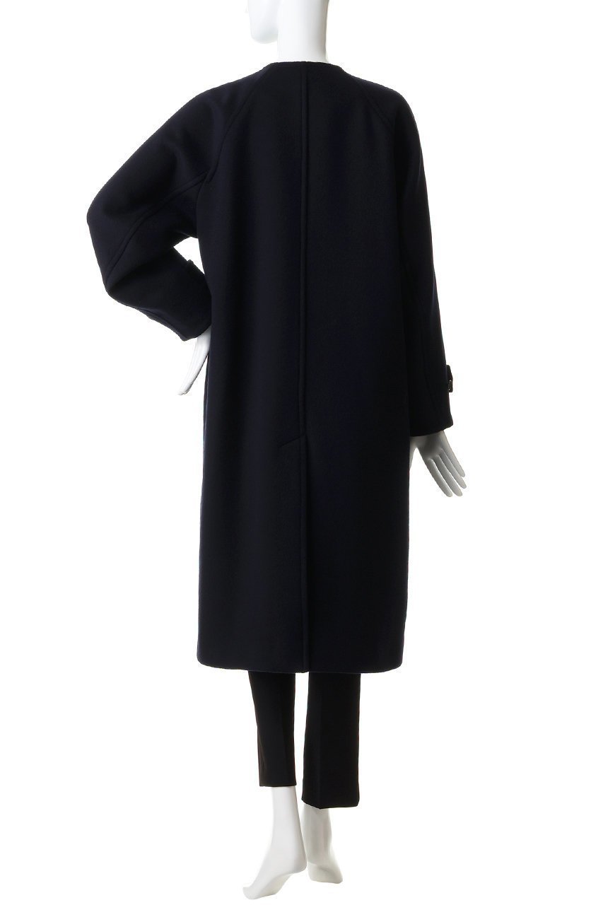 【アルアバイル/allureville】のWビーバーノーカラーコクーンコート 人気、トレンドファッション・服の通販 founy(ファニー) 　ファッション　Fashion　レディースファッション　Fashion for Women　アウター　Coat / Outerwear Collection　コート・ロングコート・ピーコート　Long Coats, Peacoats & More　シンプル　Simple, Minimal　ストール　Stole, Wrap　ダブル　Double, Double-Breasted　トレンド　Trend, Trending Now　ハイネック　High Neck, Mock Neck　フラップ　Flap, Flap Pocket　ベーシック　Basic, Essential　ポケット　Pocket, Pocket Detail　ロング　Long, Long-Length　エレガント 上品　Elegant　新作・新入荷　New Arrivals / New In　other-4|ID: prp329100004818003 ipo3291000000035002437