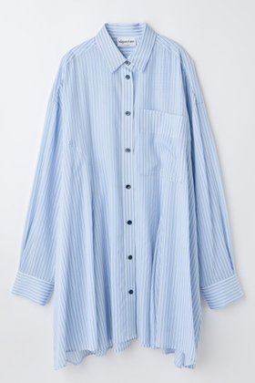 【ナゴンスタンス/nagonstans】 【1/2 12:00販売開始】over flare shirt人気、トレンドファッション・服の通販 founy(ファニー) ファッション Fashion レディースファッション Fashion for Women トップス・カットソー Cut & Sew Tops シャツ・ブラウス・オフィスカジュアル Elegant Blouses & Button-Ups アシンメトリー Asymmetrical Style ストライプ Stripe, Striped Pattern スリーブ Sleeve, Long Sleeve / Short Sleeve フォルム Silhouette, Form フレア Flare, Flared ロング Long, Long-Length 新作・新入荷 New Arrivals / New In |ID:prp329100004818006