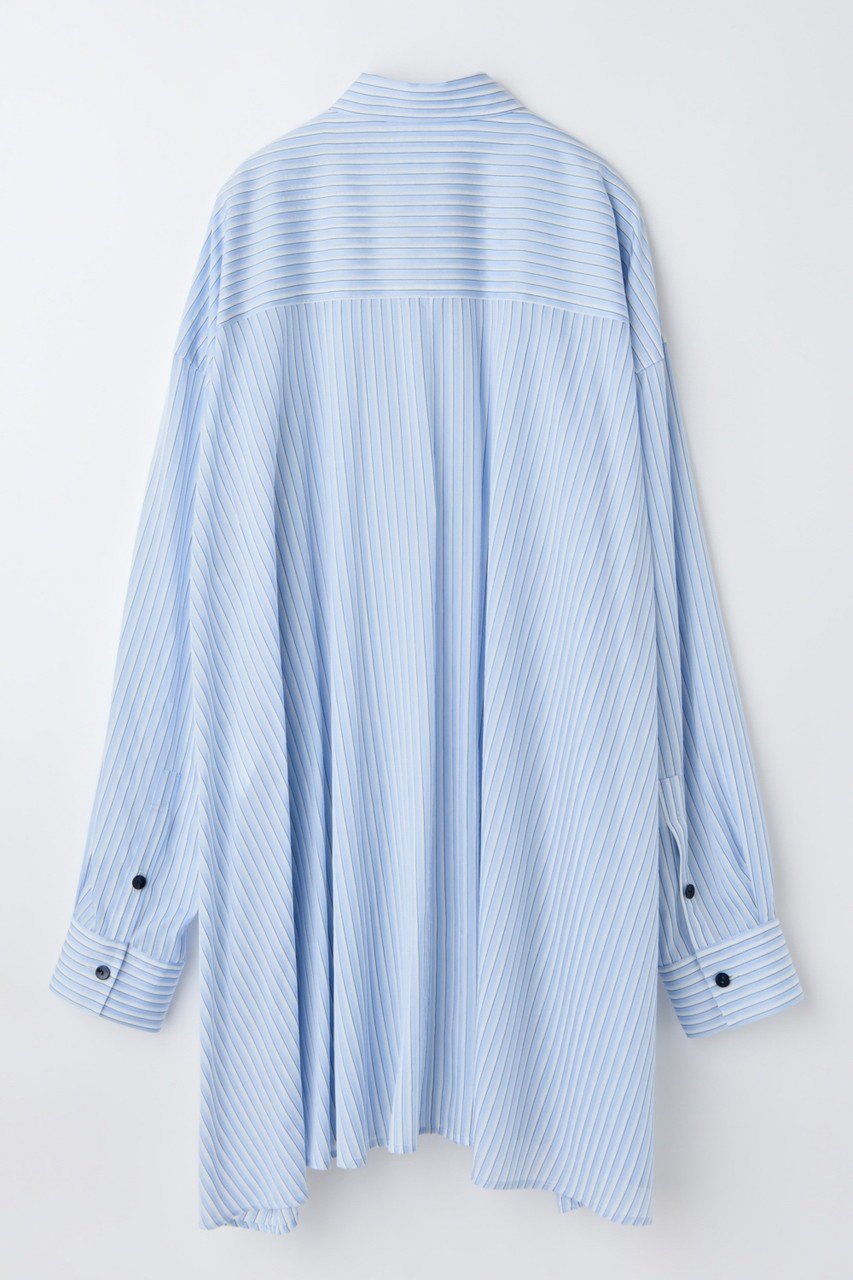 【ナゴンスタンス/nagonstans】の【1/2 12:00販売開始】over flare shirt 人気、トレンドファッション・服の通販 founy(ファニー) 　ファッション　Fashion　レディースファッション　Fashion for Women　トップス・カットソー　Cut & Sew Tops　シャツ・ブラウス・オフィスカジュアル　Elegant Blouses & Button-Ups　アシンメトリー　Asymmetrical Style　ストライプ　Stripe, Striped Pattern　スリーブ　Sleeve, Long Sleeve / Short Sleeve　フォルム　Silhouette, Form　フレア　Flare, Flared　ロング　Long, Long-Length　新作・新入荷　New Arrivals / New In　other-2|ID: prp329100004818006 ipo3291000000035002461