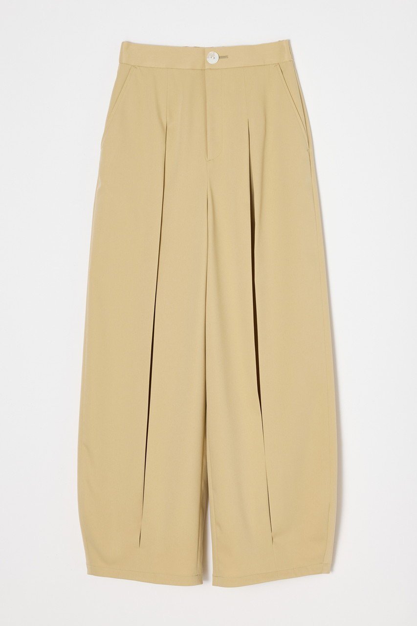 【ナゴンスタンス/nagonstans】の【1/2 12:00販売開始】tuck wide trousers インテリア・キッズ・メンズ・レディースファッション・服の通販 founy(ファニー) 　ファッション　Fashion　レディースファッション　Fashion for Women　パンツ　Pants & Trousers　ストレッチ　Stretch, Stretchy Fabric　バランス　Balance, Style Balance　ボックス　Boxy, Box Shape　ワイド　Wide, Wide Fit　新作・新入荷　New Arrivals / New In　Sand|ID: prp329100004818008 ipo3291000000035002475