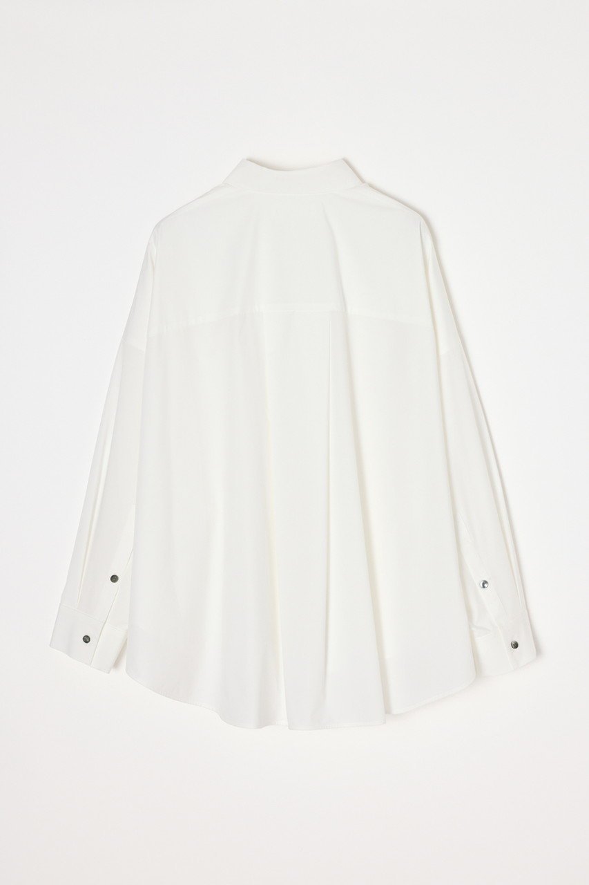 【エンフォルド/ENFOLD】の【1/2 12:00販売開始】SPOON OVAL SHIRT 人気、トレンドファッション・服の通販 founy(ファニー) 　ファッション　Fashion　レディースファッション　Fashion for Women　トップス・カットソー　Cut & Sew Tops　シャツ・ブラウス・オフィスカジュアル　Elegant Blouses & Button-Ups　おすすめ　Recommended / Our Picks　シンプル　Simple, Minimal　ストレッチ　Stretch, Stretchy Fabric　スリーブ　Sleeve, Long Sleeve / Short Sleeve　タイプライター　Typewriter Fabric, Crisp Cotton　フォルム　Silhouette, Form　モチーフ　Motif, Design Theme　ロング　Long, Long-Length　ワイド　Wide, Wide Fit　今季　This Season, Current Season　新作・新入荷　New Arrivals / New In　other-2|ID: prp329100004818010 ipo3291000000035002496