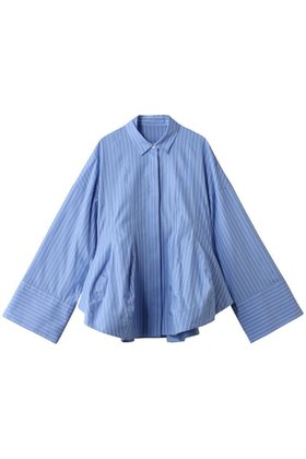 【エンフォルド/ENFOLD】 LUFFA FORM SHIRT人気、トレンドファッション・服の通販 founy(ファニー) ファッション Fashion レディースファッション Fashion for Women トップス・カットソー Cut & Sew Tops シャツ・ブラウス・オフィスカジュアル Elegant Blouses & Button-Ups 2026年 2026 サテン Satin, Glossy Fabric シェイプ Shape, Slim Fit ストライプ Stripe, Striped Pattern スリーブ Sleeve, Long Sleeve / Short Sleeve ドレープ Drape, Draping Fabric バランス Balance, Style Balance バルーン Balloon, Balloon Silhouette フレア Flare, Flared ベスト Vest, Waistcoat ロング Long, Long-Length エレガント 上品 Elegant 夏 Summer 春 Spring S/S・春夏 SS, Spring/Summer, Warm Season |ID:prp329100004818011