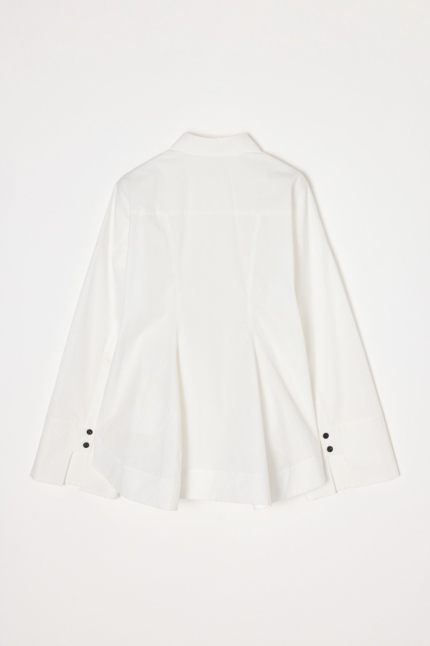 【エンフォルド/ENFOLD】の【1/2 12:00販売開始】LUFFA FORM SHIRT 人気、トレンドファッション・服の通販 founy(ファニー) 　ファッション　Fashion　レディースファッション　Fashion for Women　トップス・カットソー　Cut & Sew Tops　シャツ・ブラウス・オフィスカジュアル　Elegant Blouses & Button-Ups　コンパクト　Compact, Small Size　シェイプ　Shape, Slim Fit　スリーブ　Sleeve, Long Sleeve / Short Sleeve　バランス　Balance, Style Balance　バルーン　Balloon, Balloon Silhouette　フレア　Flare, Flared　ベスト　Vest, Waistcoat　ロング　Long, Long-Length　新作・新入荷　New Arrivals / New In　other-4|ID: prp329100004818012 ipo3291000000035002511