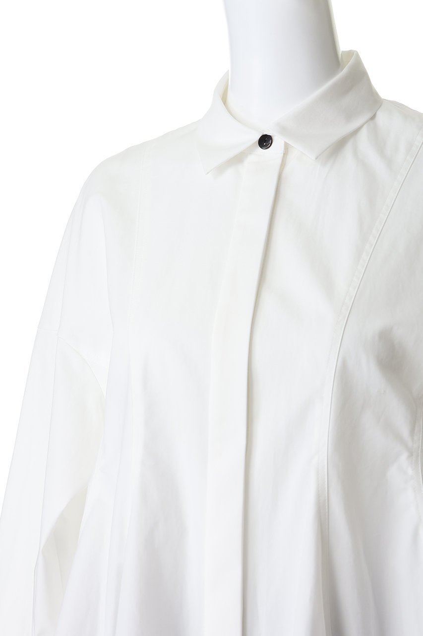 【エンフォルド/ENFOLD】のLUFFA FORM SHIRT 人気、トレンドファッション・服の通販 founy(ファニー) 　ファッション　Fashion　レディースファッション　Fashion for Women　トップス・カットソー　Cut & Sew Tops　シャツ・ブラウス・オフィスカジュアル　Elegant Blouses & Button-Ups　2026年　2026　コンパクト　Compact, Small Size　シェイプ　Shape, Slim Fit　スリーブ　Sleeve, Long Sleeve / Short Sleeve　バランス　Balance, Style Balance　バルーン　Balloon, Balloon Silhouette　フレア　Flare, Flared　ベスト　Vest, Waistcoat　ロング　Long, Long-Length　夏　Summer　春　Spring　S/S・春夏　SS, Spring/Summer, Warm Season　other-5|ID: prp329100004818012 ipo3291000000035773998