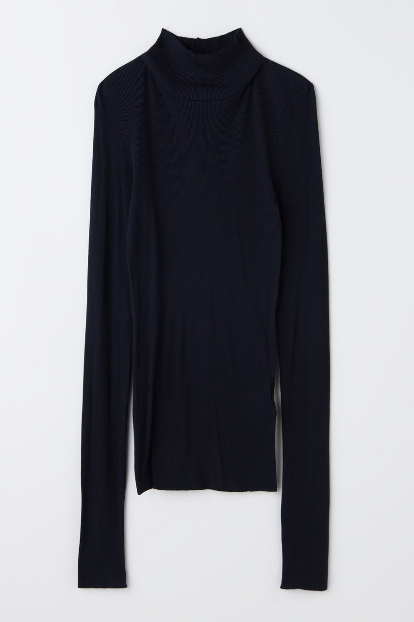 【エンフォルド/ENFOLD】の【1/2 12:00販売開始】LONG-SLEEVES T-SHIRT インテリア・キッズ・メンズ・レディースファッション・服の通販 founy(ファニー) 　ファッション　Fashion　レディースファッション　Fashion for Women　トップス・カットソー　Cut & Sew Tops　シャツ・ブラウス・オフィスカジュアル　Elegant Blouses & Button-Ups　ロングTシャツ・Tシャツ　Longline T-Shirts & Tees　カットソー・ベーシックTシャツ　Cut-and-Sewn Tops / Stretch Tees & Basics　おすすめ　Recommended / Our Picks　インナー　Innerwear　カットソー　Cut and Sewn Top　コンパクト　Compact, Small Size　スリーブ　Sleeve, Long Sleeve / Short Sleeve　テレコ　Ribbed, Rib Stitch　ロング　Long, Long-Length　新作・新入荷　New Arrivals / New In　ダークネイビー|ID: prp329100004818015 ipo3291000000035002523