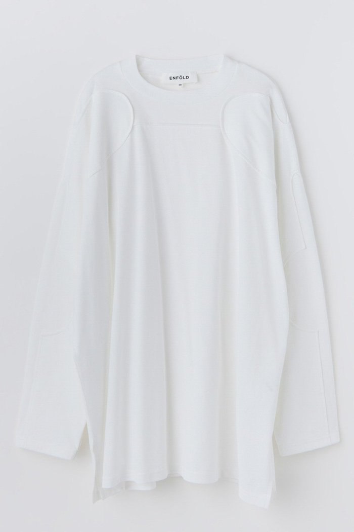 【エンフォルド/ENFOLD】の【1/2 12:00販売開始】SILHOUETTE ART LONG-SLEEVE T-SHIRT インテリア・キッズ・メンズ・レディースファッション・服の通販 founy(ファニー) https://founy.com/ ファッション Fashion レディースファッション Fashion for Women トップス・カットソー Cut & Sew Tops シャツ・ブラウス・オフィスカジュアル Elegant Blouses & Button-Ups ロングTシャツ・Tシャツ Longline T-Shirts & Tees カットソー・ベーシックTシャツ Cut-and-Sewn Tops / Stretch Tees & Basics カッティング Cutting Detail スリーブ Sleeve, Long Sleeve / Short Sleeve ベビー Baby, Babywear ロング Long, Long-Length 新作・新入荷 New Arrivals / New In |ID: prp329100004818016 ipo3291000000035002525