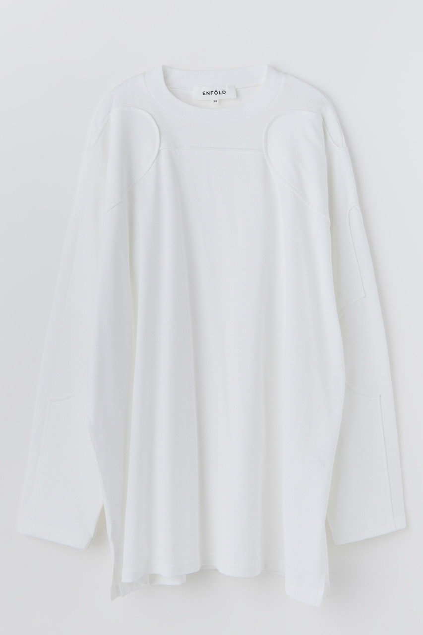 【エンフォルド/ENFOLD】の【1/2 12:00販売開始】SILHOUETTE ART LONG-SLEEVE T-SHIRT 人気、トレンドファッション・服の通販 founy(ファニー) 　ファッション　Fashion　レディースファッション　Fashion for Women　トップス・カットソー　Cut & Sew Tops　シャツ・ブラウス・オフィスカジュアル　Elegant Blouses & Button-Ups　ロングTシャツ・Tシャツ　Longline T-Shirts & Tees　カットソー・ベーシックTシャツ　Cut-and-Sewn Tops / Stretch Tees & Basics　カッティング　Cutting Detail　スリーブ　Sleeve, Long Sleeve / Short Sleeve　ベビー　Baby, Babywear　ロング　Long, Long-Length　新作・新入荷　New Arrivals / New In　 other-1|ID: prp329100004818016 ipo3291000000035002525