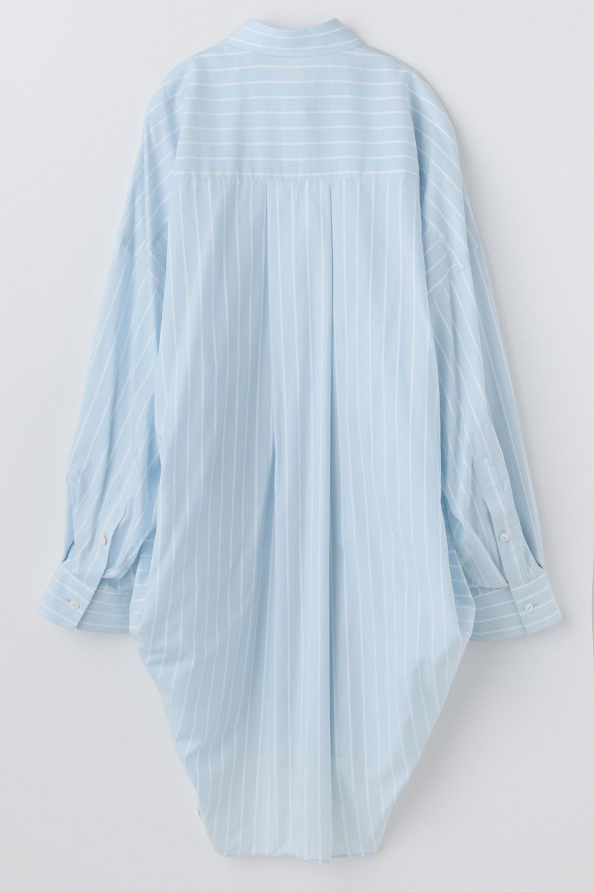 【エンフォルド/ENFOLD】の【1/2 12:00販売開始】SLIT SHIRT 人気、トレンドファッション・服の通販 founy(ファニー) 　ファッション　Fashion　レディースファッション　Fashion for Women　トップス・カットソー　Cut & Sew Tops　シャツ・ブラウス・オフィスカジュアル　Elegant Blouses & Button-Ups　ロングTシャツ・Tシャツ　Longline T-Shirts & Tees　サテン　Satin, Glossy Fabric　ストライプ　Stripe, Striped Pattern　スリーブ　Sleeve, Long Sleeve / Short Sleeve　チュニック　Tunic, Long Top　ドレープ　Drape, Draping Fabric　バランス　Balance, Style Balance　パターン　Pattern, Design Print　ベスト　Vest, Waistcoat　ベーシック　Basic, Essential　ロング　Long, Long-Length　エレガント 上品　Elegant　新作・新入荷　New Arrivals / New In　other-2|ID: prp329100004818017 ipo3291000000035002534