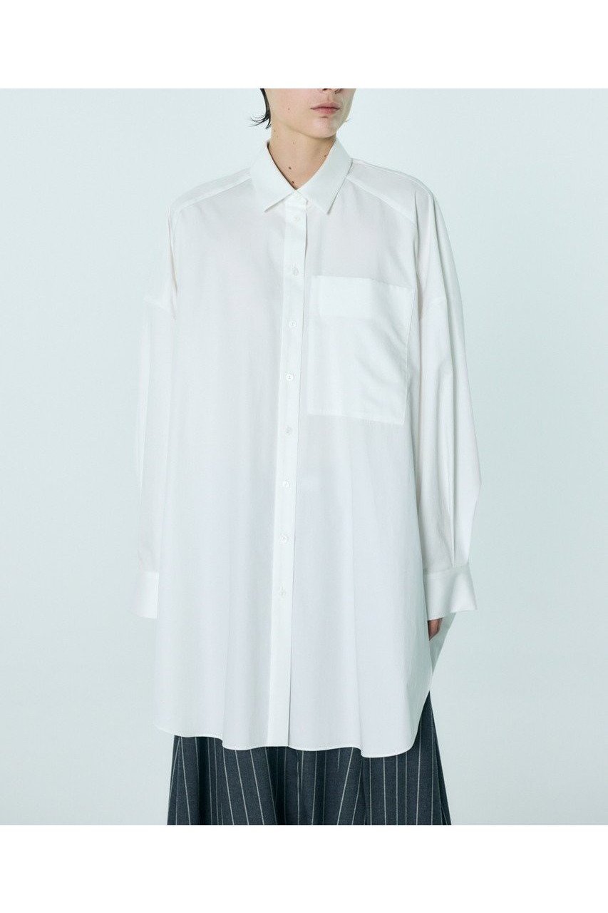 【エンフォルド/ENFOLD】の【1/2 12:00販売開始】SLIT SHIRT 人気、トレンドファッション・服の通販 founy(ファニー) 　ファッション　Fashion　レディースファッション　Fashion for Women　トップス・カットソー　Cut & Sew Tops　シャツ・ブラウス・オフィスカジュアル　Elegant Blouses & Button-Ups　ロングTシャツ・Tシャツ　Longline T-Shirts & Tees　サテン　Satin, Glossy Fabric　スリーブ　Sleeve, Long Sleeve / Short Sleeve　チュニック　Tunic, Long Top　ドレープ　Drape, Draping Fabric　バランス　Balance, Style Balance　パターン　Pattern, Design Print　ベスト　Vest, Waistcoat　ベーシック　Basic, Essential　ロング　Long, Long-Length　エレガント 上品　Elegant　新作・新入荷　New Arrivals / New In　other-3|ID: prp329100004818018 ipo3291000000035002545
