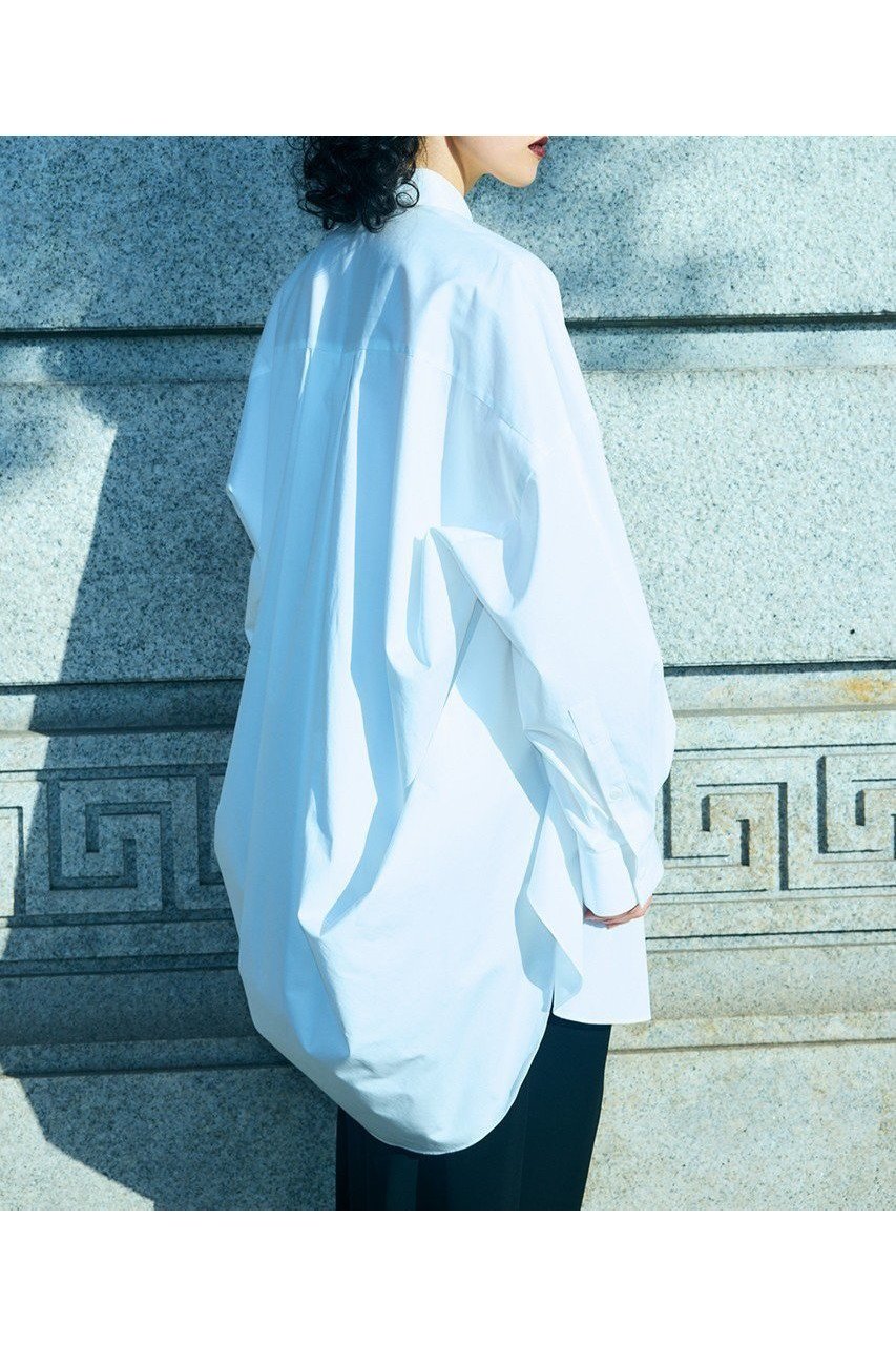 【エンフォルド/ENFOLD】の【1/2 12:00販売開始】SLIT SHIRT 人気、トレンドファッション・服の通販 founy(ファニー) 　ファッション　Fashion　レディースファッション　Fashion for Women　トップス・カットソー　Cut & Sew Tops　シャツ・ブラウス・オフィスカジュアル　Elegant Blouses & Button-Ups　ロングTシャツ・Tシャツ　Longline T-Shirts & Tees　サテン　Satin, Glossy Fabric　スリーブ　Sleeve, Long Sleeve / Short Sleeve　チュニック　Tunic, Long Top　ドレープ　Drape, Draping Fabric　バランス　Balance, Style Balance　パターン　Pattern, Design Print　ベスト　Vest, Waistcoat　ベーシック　Basic, Essential　ロング　Long, Long-Length　エレガント 上品　Elegant　新作・新入荷　New Arrivals / New In　other-7|ID: prp329100004818018 ipo3291000000035002550