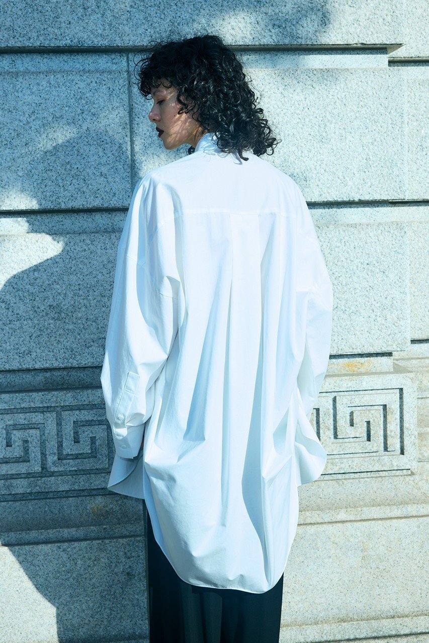 【エンフォルド/ENFOLD】の【1/2 12:00販売開始】SLIT SHIRT 人気、トレンドファッション・服の通販 founy(ファニー) 　ファッション　Fashion　レディースファッション　Fashion for Women　トップス・カットソー　Cut & Sew Tops　シャツ・ブラウス・オフィスカジュアル　Elegant Blouses & Button-Ups　ロングTシャツ・Tシャツ　Longline T-Shirts & Tees　サテン　Satin, Glossy Fabric　スリーブ　Sleeve, Long Sleeve / Short Sleeve　チュニック　Tunic, Long Top　ドレープ　Drape, Draping Fabric　バランス　Balance, Style Balance　パターン　Pattern, Design Print　ベスト　Vest, Waistcoat　ベーシック　Basic, Essential　ロング　Long, Long-Length　エレガント 上品　Elegant　新作・新入荷　New Arrivals / New In　other-8|ID: prp329100004818018 ipo3291000000035002551