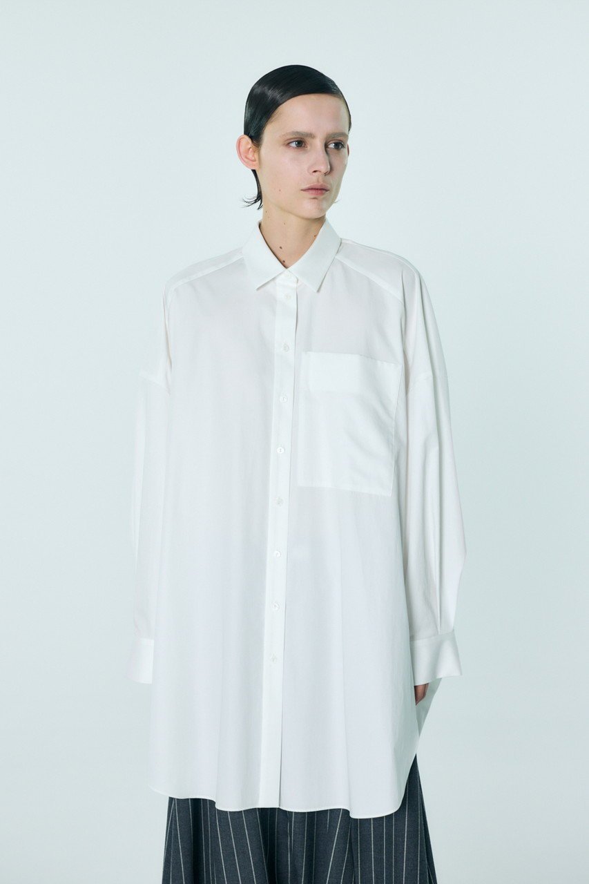 【エンフォルド/ENFOLD】のSLIT SHIRT 人気、トレンドファッション・服の通販 founy(ファニー) 　ファッション　Fashion　レディースファッション　Fashion for Women　トップス・カットソー　Cut & Sew Tops　シャツ・ブラウス・オフィスカジュアル　Elegant Blouses & Button-Ups　ロングTシャツ・Tシャツ　Longline T-Shirts & Tees　2026年　2026　サテン　Satin, Glossy Fabric　スリーブ　Sleeve, Long Sleeve / Short Sleeve　チュニック　Tunic, Long Top　ドレープ　Drape, Draping Fabric　バランス　Balance, Style Balance　パターン　Pattern, Design Print　ベスト　Vest, Waistcoat　ベーシック　Basic, Essential　ロング　Long, Long-Length　エレガント 上品　Elegant　夏　Summer　春　Spring　S/S・春夏　SS, Spring/Summer, Warm Season　other-6|ID: prp329100004818018 ipo3291000000035670458