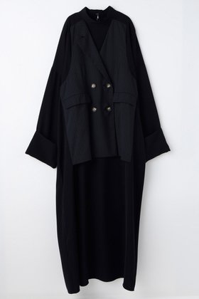 【エンフォルド/ENFOLD】のVEST LAYERED LIKE DRESS 人気、トレンドファッション・服の通販 founy(ファニー) ファッション Fashion レディースファッション Fashion for Women アウター Coat / Outerwear Collection ワンピース Dresses フォーマル・パーティードレス・結婚式用ドレス Elegant & Casual Dresses チュニック Tunic Tops & Dresses 2026年 2026 チュニック Tunic, Long Top ドッキング Docking, Mixed Material ドレス Dress, One-Piece ベスト Vest, Waistcoat リラックス Relax, Relaxed Fit ロング Long, Long-Length 夏 Summer 春 Spring S/S・春夏 SS, Spring/Summer, Warm Season |ID:prp329100004818024