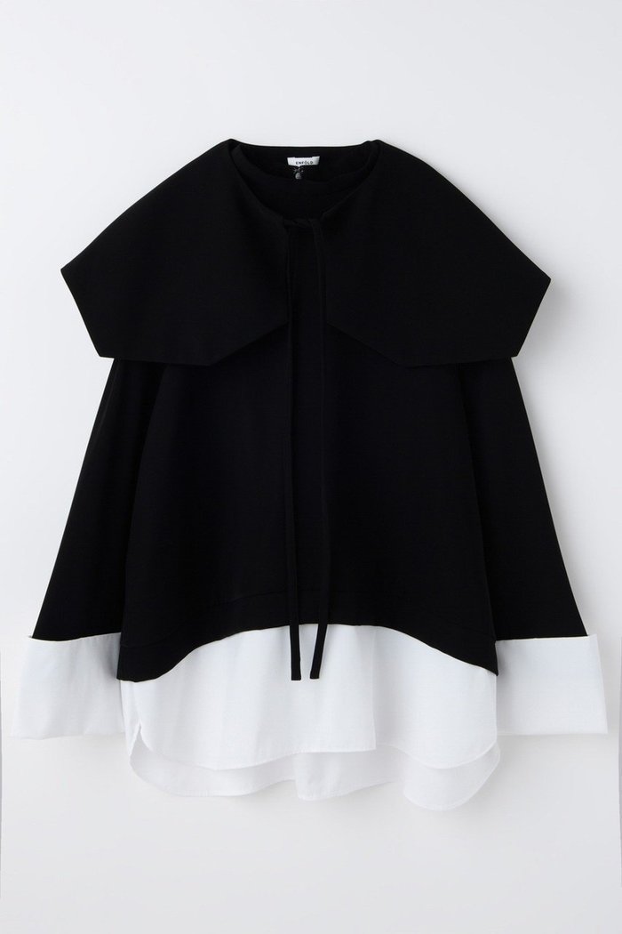 【エンフォルド/ENFOLD】の【1/2 12:00販売開始】DOUBLE CUFFS BOX PULLOVER インテリア・キッズ・メンズ・レディースファッション・服の通販 founy(ファニー) https://founy.com/ ファッション Fashion レディースファッション Fashion for Women トップス・カットソー Cut & Sew Tops シャツ・ブラウス・オフィスカジュアル Elegant Blouses & Button-Ups カジュアルプルオーバー・ニットトップス Pullovers & Knit Tops / Casual Pullovers スリーブ Sleeve, Long Sleeve / Short Sleeve フロント Front, Front Design ロング Long, Long-Length ワイド Wide, Wide Fit 新作・新入荷 New Arrivals / New In |ID: prp329100004818025 ipo3291000000035002588