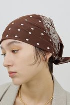 【ガリャルダガランテ/GALLARDAGALANTE】のペイズリードットスカーフ ブラウン|ID: prp329100004818026 ipo3291000000035002604