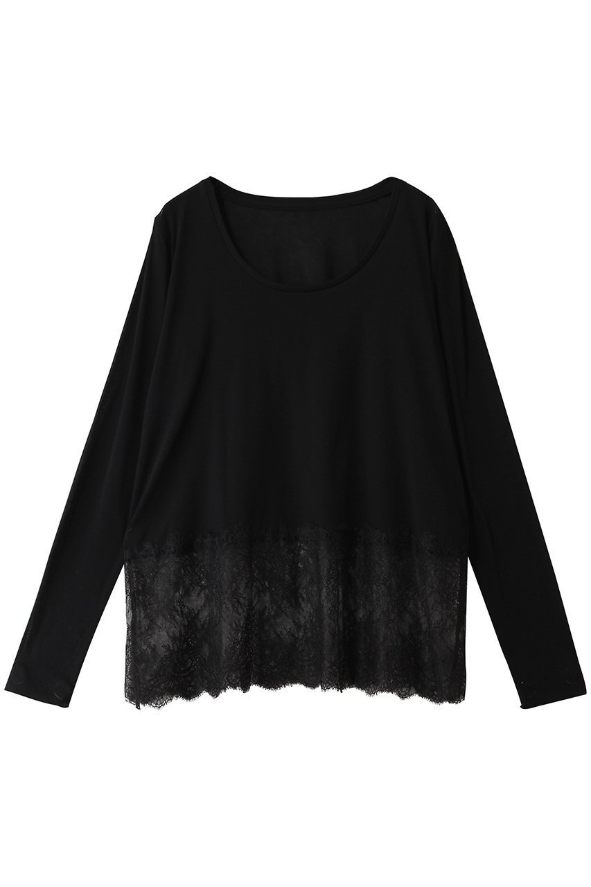 【マルティニーク/martinique】のハイゲージレーストップ インテリア・キッズ・メンズ・レディースファッション・服の通販 founy(ファニー) 　ファッション　Fashion　レディースファッション　Fashion for Women　アウター　Coat / Outerwear Collection　トップス・カットソー　Cut & Sew Tops　シャツ・ブラウス・オフィスカジュアル　Elegant Blouses & Button-Ups　ロングTシャツ・Tシャツ　Longline T-Shirts & Tees　ベスト&ジレ / 重ね着スタイル　Vests & Gilets　カットソー・ベーシックTシャツ　Cut-and-Sewn Tops / Stretch Tees & Basics　2026年　2026　スウェット / スエット　Sweatshirt, Sweatwear　スリーブ　Sleeve, Long Sleeve / Short Sleeve　デコルテ　Décolleté, Neckline　デニム　Denim, Jeans Material　フェミニン　Feminine, Girly　ミックス　Mix, Mixed Style　レース　Lace, Lace Fabric　ロング　Long, Long-Length　再入荷　Restock / Back in Stock　夏　Summer　春　Spring　S/S・春夏　SS, Spring/Summer, Warm Season　ブラック|ID: prp329100004818037 ipo3291000000035002717