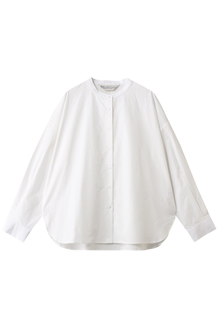 【ミディウミ/MidiUmi】のband collar shirt シャツ インテリア・キッズ・メンズ・レディースファッション・服の通販 founy(ファニー) 　ファッション　Fashion　レディースファッション　Fashion for Women　トップス・カットソー　Cut & Sew Tops　シャツ・ブラウス・オフィスカジュアル　Elegant Blouses & Button-Ups　インナー　Innerwear　ショート　Short, Short Length　シンプル　Simple, Minimal　スリーブ　Sleeve, Long Sleeve / Short Sleeve　トレンド　Trend, Trending Now　ベスト　Vest, Waistcoat　ロング　Long, Long-Length　新作・新入荷　New Arrivals / New In　off white|ID: prp329100004818042 ipo3291000000035002824