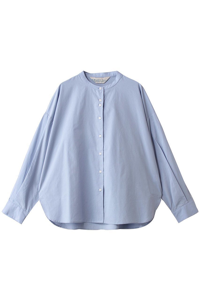 【ミディウミ/MidiUmi】のband collar shirt シャツ インテリア・キッズ・メンズ・レディースファッション・服の通販 founy(ファニー) 　ファッション　Fashion　レディースファッション　Fashion for Women　トップス・カットソー　Cut & Sew Tops　シャツ・ブラウス・オフィスカジュアル　Elegant Blouses & Button-Ups　インナー　Innerwear　ショート　Short, Short Length　シンプル　Simple, Minimal　スリーブ　Sleeve, Long Sleeve / Short Sleeve　トレンド　Trend, Trending Now　ベスト　Vest, Waistcoat　ロング　Long, Long-Length　新作・新入荷　New Arrivals / New In　l.blue|ID: prp329100004818042 ipo3291000000035002830
