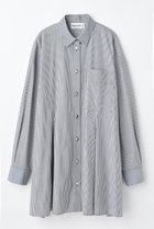 【ナゴンスタンス/nagonstans】の【1/2 12:00販売開始】over flare shirt 人気、トレンドファッション・服の通販 founy(ファニー) ファッション Fashion レディースファッション Fashion for Women トップス・カットソー Cut & Sew Tops シャツ・ブラウス・オフィスカジュアル Elegant Blouses & Button-Ups アシンメトリー Asymmetrical Style ストライプ Stripe, Striped Pattern スリーブ Sleeve, Long Sleeve / Short Sleeve タイプライター Typewriter Fabric, Crisp Cotton フォルム Silhouette, Form フレア Flare, Flared ロング Long, Long-Length 新作・新入荷 New Arrivals / New In thumbnail Black|ID: prp329100004818044 ipo3291000000035002885