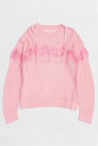 【メゾンスペシャル/MAISON SPECIAL】のLace-Combi Mesh Knit Pullover/レースコンビニットプルオーバー PNK(ピンク)|ID: prp329100004818045 ipo3291000000035002906