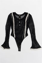 【メゾンスペシャル/MAISON SPECIAL】のCrochet-Like Bodysuit/クロシェライクボディスーツ BLK(ブラック)|ID: prp329100004818046 ipo3291000000035002915