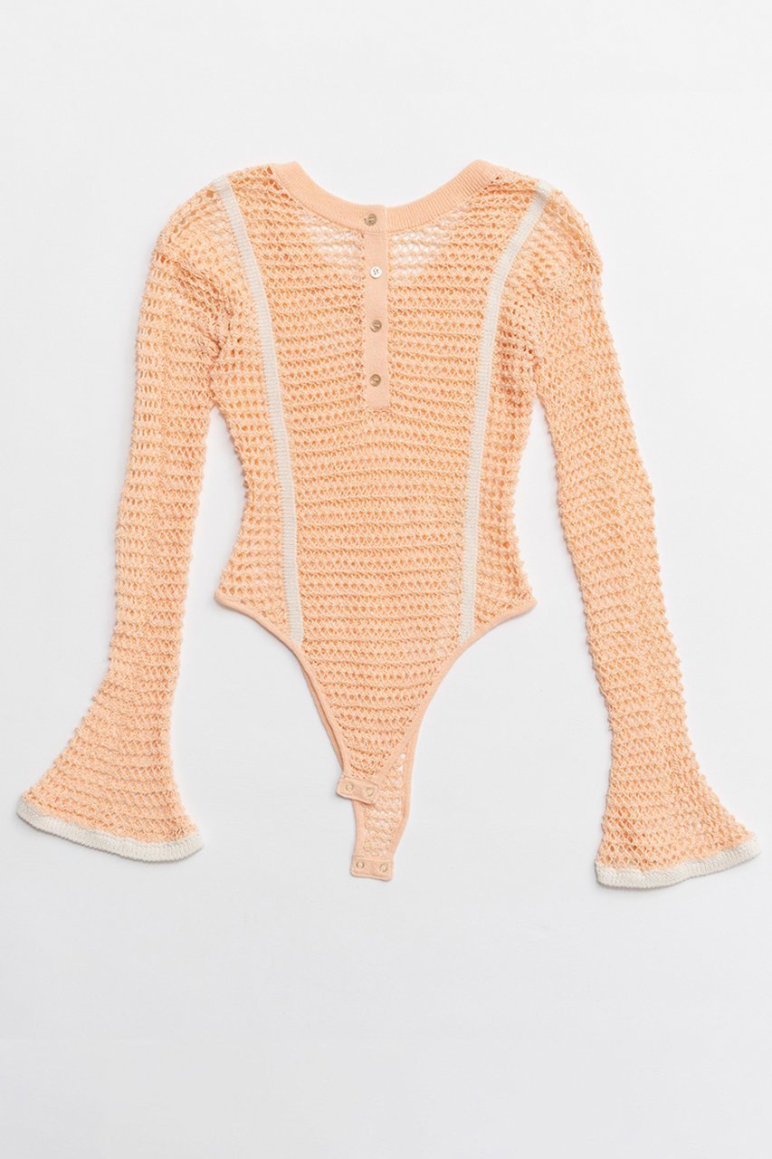 【メゾンスペシャル/MAISON SPECIAL】のCrochet-Like Bodysuit/クロシェライクボディスーツ インテリア・キッズ・メンズ・レディースファッション・服の通販 founy(ファニー) ファッション Fashion レディースファッション Fashion for Women トップス・カットソー Cut & Sew Tops シャツ・ブラウス・オフィスカジュアル Elegant Blouses & Button-Ups ロングTシャツ・Tシャツ Longline T-Shirts & Tees カットソー・ベーシックTシャツ Cut-and-Sewn Tops / Stretch Tees & Basics インナー Innerwear 春 Spring クロシェ Crochet, Knitted Lace シンプル Simple, Minimal ジャケット Jacket, Outerwear スリーブ Sleeve, Long Sleeve / Short Sleeve スーツ Suit, Formalwear ビーチ Beach, Seaside ピーチ Peach, Soft Touch フェミニン Feminine, Girly フロント Front, Front Design 水着 Swimsuit, Swimwear リゾート Resort, Vacation Style ロング Long, Long-Length S/S・春夏 SS, Spring/Summer, Warm Season おすすめ Recommended / Our Picks 夏 Summer 2026年 2026 P.BGE(ピンクベージュ)|ID: prp329100004818046 ipo3291000000035002917