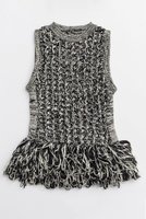 【メゾンスペシャル/MAISON SPECIAL】のFringe Mesh Vest/フリンジメッシュベスト 人気、トレンドファッション・服の通販 founy(ファニー) ファッション Fashion レディースファッション Fashion for Women アウター Coat / Outerwear Collection トップス・カットソー Cut & Sew Tops キャミソール&ノースリーブ Camisoles & Sleeveless Tops シャツ・ブラウス・オフィスカジュアル Elegant Blouses & Button-Ups ベスト&ジレ / 重ね着スタイル Vests & Gilets インナー Innerwear 春 Spring クロシェ Crochet, Knitted Lace シアー Sheer, See-Through 手編み Hand-Knitted, Handmade Knit ノースリーブ Sleeveless, No-Sleeve フリンジ Fringe, Tassel ベスト Vest, Waistcoat メッシュ Mesh, Net Fabric S/S・春夏 SS, Spring/Summer, Warm Season おすすめ Recommended / Our Picks 夏 Summer 2026年 2026 |ID:prp329100004818047