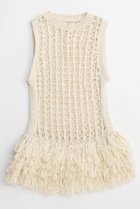 【メゾンスペシャル/MAISON SPECIAL】のFringe Mesh Vest/フリンジメッシュベスト 人気、トレンドファッション・服の通販 founy(ファニー) ファッション Fashion レディースファッション Fashion for Women アウター Coat / Outerwear Collection トップス・カットソー Cut & Sew Tops キャミソール&ノースリーブ Camisoles & Sleeveless Tops シャツ・ブラウス・オフィスカジュアル Elegant Blouses & Button-Ups ベスト&ジレ / 重ね着スタイル Vests & Gilets インナー Innerwear 春 Spring クロシェ Crochet, Knitted Lace シアー Sheer, See-Through 手編み Hand-Knitted, Handmade Knit ノースリーブ Sleeveless, No-Sleeve フリンジ Fringe, Tassel ベスト Vest, Waistcoat メッシュ Mesh, Net Fabric S/S・春夏 SS, Spring/Summer, Warm Season おすすめ Recommended / Our Picks 夏 Summer 2026年 2026 thumbnail WHT(ホワイト)|ID: prp329100004818047 ipo3291000000035002925