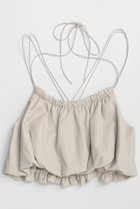 【メゾンスペシャル/MAISON SPECIAL】のGathered Balloon Vegan Leather Bustier/ギャザーバルーンフェイクレザービスチェ IVR(アイボリー)|ID: prp329100004818048 ipo3291000000035002936